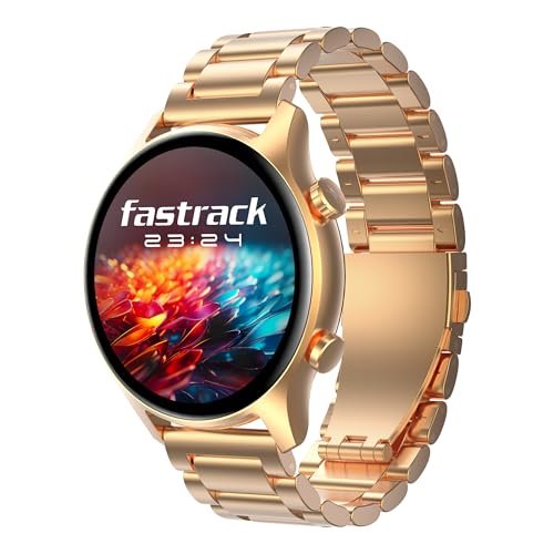 Fastrack Astor FR2 Pro Smartwatch with 1.43” AMOLED Display with 466 * 466 Pixel Resolution|SingleSync BT Calling|AI Voice Assistant|100+ Sports Modes and Watchfaces|Upto 5 Day Battery|IP68