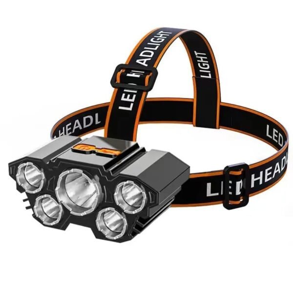 Amitasha 3in1 LED Head Torch Rechargeable Headlamp Waterproof Flash Light Adjustable Head Lamp for Cycling, Camping, Hiking, Trekking, Running