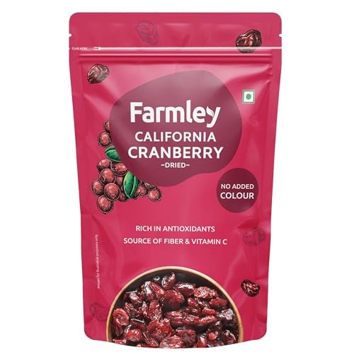 Farmley Canadian Dried Cranberry I 200 Gram, Pack Of 1 I Dry Fruit, Berries, High Nutrient And Antioxidant No Added Preservatives