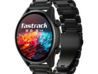 Fastrack Astor FR2 Pro Smart Watch, 1.43” AMOLED Display, 466 * 466 Pixel Resolution, SingleSync BT Calling, AI Voice Assistant, 100+ Sports Modes and Smartwatch Faces, IP68 (Black)