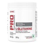 GNC Pro Performance L-Glutamine 5000 mg | 250 gm | 50 Servings | Key Amino Acid For Faster Recovery | Boosts Immunity | Supports Intestinal Function | Lactose Free | Zero Gluten | Unflavoured