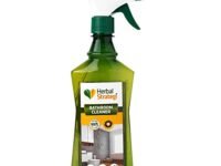 Herbal Strategi – Bathroom Cleaner | Spray Bottle |Completely Herbal | Anti-Bacterial & Removes Hard-water Stains| For All Surfaces & Bathroom Fittings | Made with Fragrant Lemon Oils | Eco-friendly & Biodegradable | Skin-Safe, Baby-Safe & Pet-Friendly | 500mL