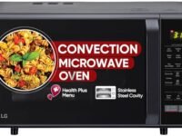 LG 28 L Convection Microwave Oven (MC2846BV, Black, Auto Cook, Defrost, Indian Cuisine, Tandoor Se, Child Lock, Steam Cook & Stainless Steel Cavity)