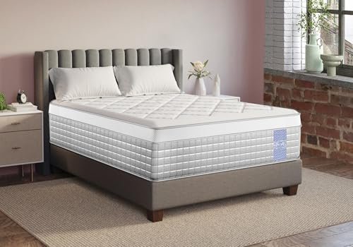 LOOM & NEEDLES 72x72x10 Inches King Size Mattress | Hybrid Latex Pocket Spring Mattress | Zero Gravity Partner Disturbance | 5 Zoned Euro Top 7 Layer Medium Firm Memory Gel Foam Eurotop Mattresses