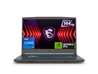 MSI Thin 15, Intel 13th Gen. Core i7-13620H, 40CM FHD 144Hz Gaming Laptop(16GB/512GB NVMe SSD/Windows 11 Home/NVIDIA GeForce RTX 3050,GDDR6 4GB/Cosmos Gray/1.86Kg), B13UC-1804IN