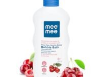 Mee Mee Foamy Baby Mild Bubble Bath 400ml (Pack of 1) With Cherry & Fruit Extracts | Tear-Free Formula | Moisturizes and Soothes Skin | No Parabens | Infant Friendly Natural Head to Toe Baby Wash Dermatologically Tested | pH balanced | All skin types