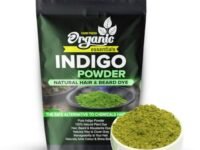 Organic Essentials Indigo Powder, 250g Natural Indigo Leaves Powder for Hair Black, Natural Hair & Beard Dye, Pure and Chemical-Free