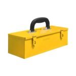 Plantex 12-inch Metal Tool Box for Tool/Tool Kit Box for Home and Garage/Tool Box Without Tools/DIY Repair Tools Box (Yellow)