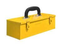 Plantex 12-inch Metal Tool Box for Tool/Tool Kit Box for Home and Garage/Tool Box Without Tools/DIY Repair Tools Box (Yellow)