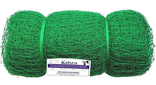 Raisco 50x10 Feet(500 Square Feet) Nylon Practice Cricket Net (Green)