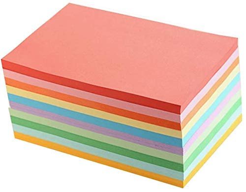 SNOW CRAFTS A4 Size 100 Sheets Double Sided Colored Pack For art & craft, Decoration, Copy Printing Papers Sheets, DIY Craft Smooth Finish Home, School, Greeting Cards Etc.