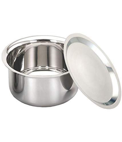 Super HK Patila/Bhagona/Tapeli Stainless Steel with LID (Stainless Steel, 2.5 Litre)