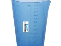 TAG3 ® Professional Plastic Measure Cup Glass for Kitchen Cooking Baking & Measuring Solids and Liquids | 600 ml | 2 1/2 Cups - Blue