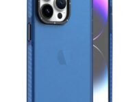 mobistyle Silicone Designed For iPhone 15 Pro Max Case,Military Grade Drop Protective,Translucent Matte Back Cover Case For iPhone 15 Pro Max (Blue)