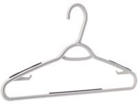 AmazonBasics Plastic Clothes Hanger with Non-Slip Pad, 20-Pack