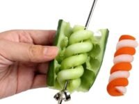 GOPINATHJI Vegetables Spiral Knife Carving Tool Potato Carrot Cucumber Salad Chopper Manual Spiral Screw Slicer Cutter Spiralizer (6.5 inches, 1 PCS)