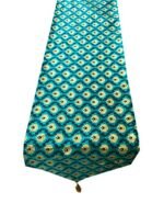 PINK PARROT Durable Dopian Silk Table Runner 12"X 70 " 1 Pc (Blue)