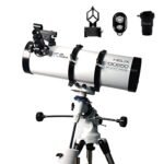Pie Matrix Helix 130/650 EQ Astronomical land & Sky Reflector Telescope with German Pro Equatorial Mount, Dual Slow Motion Knob, Professionals to Explore Moon, Saturn Rings, Planets & Deep Sky Objects
