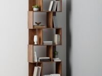 Wakefit Book Shelf for Home | 1 Year Warranty | Book Shelf for Home Library, Book Shelf, Book Shelf for Wall, Book Stand, Engineered Wood, 10 Shelves - Eliot (Dark Walnut)