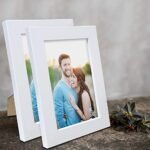 Art Street Set of 2 Table Photo Frames, Tabletop Picture Frames For Office & Home, Bedroom, Office Desk, Living Room - 4x6 Inchs- White