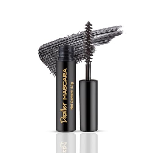 Dazller Mascara, 4.1g, Lightweight, Budget-friendly, Water-resistant, Smudge-proof, Pocket-sized, Enriched with Lash-friendly emollients, Vegan & Cruelty-free (1)