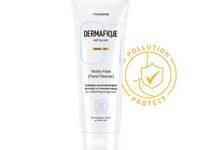 Dermafique Vitality Flash Facial Cleanser – 100ml, Orange Zest Extract Removes Sebum (Oil), Face Wash with Micro Pearls Exfoliator | Soap, Paraben & Alcohol Free | Dermatologist Tested