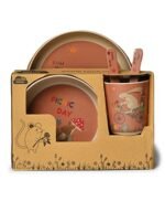 Mi Arcus Kids Bunny Bamboo Dinnerware Set Pack of 5