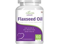Nature's Velvet FlaxSeed Oil 1000mg(Omega 3-6-9) 60 Softgel Capsules Pack of one