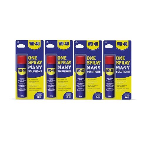 WD 40 WD-40, Multipurpose Spray, Lubricant, Rust Remover, Squeak Noise Remover, Stain Remover, and Cleaning Agent, 32g