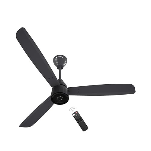atomberg Renesa Enzel 1200mm BLDC Ceiling Fan with Remote Control | 5 star Rated Energy Efficient Fan | High Air Delivery with LED Indicators| 3 Year Warranty (Pebble Grey)-Newly Launched in 2025
