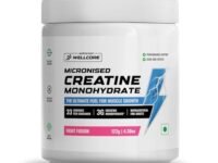 Wellcore - Pure Micronised Creatine Monohydrate | Fruit Fusion (122g, 33 Servings), Rapid Absorption, Enhanced Muscle Strength & Power, Fast Recovery, Increased Muscle Mass