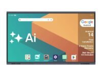 BIG VUE Plus 75 Inch Android 14 Smart Interactive Flat Panel (ADPM) Digital Board, 8 GB RAM 256 GB ROM, Ai-Assistant, Multitouch Screen Display for Teaching, Classroom & Office Use