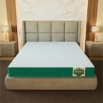 SleepyHug AirCell Ortho Dual Comfort Plus 4 Inch Mattress |Reversible Hard & Soft | 2 Side |7 Years Warranty | Back Pain Relief| Orthopedic | Double Bed Size White & Teal (LxWxH -75x48x4 Inch)