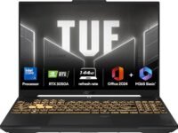 ASUS TUF Gaming F16,Intel Core 5 Processor 210H Gaming Laptop (RTX 3050A-4GB/65WTGP/16GB/512GB/FHD+/16"/144Hz/Windows 11/M365 Basic (1Year)*/Office Home 2024/Mecha Gray/2.20 Kg) FX607VB-RL087WS/76WS