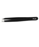 Alis Professional Black Square Tip Tweezer for Eyebrow, Eyelash Extensions, Blackhead Removal, Facial Hair (BP-0189)