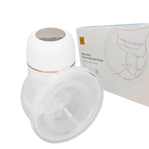Alister Wearable Breast Pump for Feeding Mothers, Hands Free, 4 Modes & 9 Levels, Touch Screen with Memory Function, 1200 mAh Battery, 210 ML Milk Cup, BPA Free, Compact,