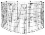 AmazonBasics Foldable Metal Pet Exercise and Playpen With Door, 36", Large Size