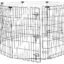 AmazonBasics Foldable Metal Pet Exercise and Playpen With Door, 36", Large Size