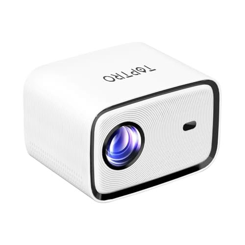 Androd 12, HDMI ARC, 12000 Lumens, Auto Focus, 1G 32G, TOPTRO Q5 Max Smart Projector 4K Ultra HD Support, [Best in The Segment] Native 1080p, WiFi BT YouTube Prime Hotstar 200" Max Portable Projector