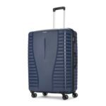 Aristocrat Polypropylene Airpro Spinner Check-in 75 Cm(Large) 8 Wheels Trolley Bags for Travel Hard Case Luggage, Lightweight Bag with Combination Lock & Robust Trolley with 7 Years Warranty (Blue)
