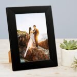 Art Street Synthetic Table/Wall Photo Frame for Home Décor, Bedroom, Table Top, Office Desk, Living Room (4" x 6", Black)