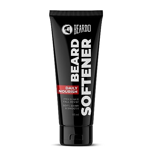 Beardo Beard Softner, 50g | Beard cream for men | Frizz-free, detangled, Shiny Beard | Vitamin E, Argan Oil based Beard Oil replacement for Itchy Stubble