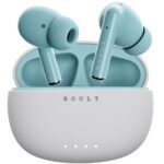 Boult Audio W20 Truly Wireless in Ear Earbuds with 40H Playtime, Zen™ ENC Mic, 45ms Low Latency, 13mm Bass Drivers, Type-C Fast Charging, Made in India, Touch Control, IPX5 ear buds TWS (Glacier Blue)