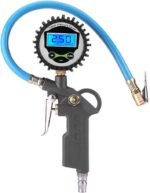 Crevizon High Accurate Car Tire Pressure Gauge 360°Adjustable PSI High Precision 4 Settings Tyre Pressure Gauge LCD Digital Display