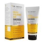 Dr. Sheth's Haldi & Hyaluronic Acid Sunscreen with 1% Hyaluronic Acid | Spf 50+ Pa+++ | Protects Against UVA/B & Blue Light | Hydrating & Brightening | For Men & Women | For All Skin Type | 50 g