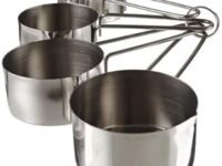 Dynore Set of 4 Measuring Cup with Wire Handle (Stainless Steel)