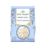 Eco Valley Hearty Oats - 1 KG - Rich in Protein and Fibre | 100% natural grain | Cooks in 3 Minutes | Quick Cooking Oats | No added Sugar