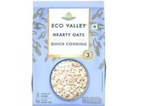 Eco Valley Hearty Oats - 1 KG - Rich in Protein and Fibre | 100% natural grain | Cooks in 3 Minutes | Quick Cooking Oats | No added Sugar