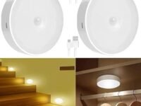 Eloxee Motion Sensor Light for Home with USB Charging Wireless Self Adhesive LED Magnetic Motion Activated Light Motion Sensor Rechargeable Light Motion Activated (2)