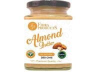 FP Fidra Products Creamy Almond Butter-Unsweetened|25% Protein|Plant-Based Nutrition|100% Almonds|Zero Additives|Vegan|Dairy Free|100% Natural(280Gm)